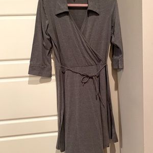 Grey midi dress casual